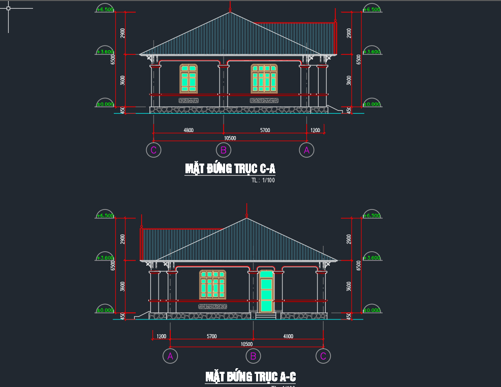 file CAD nhà ăn công nghiệp