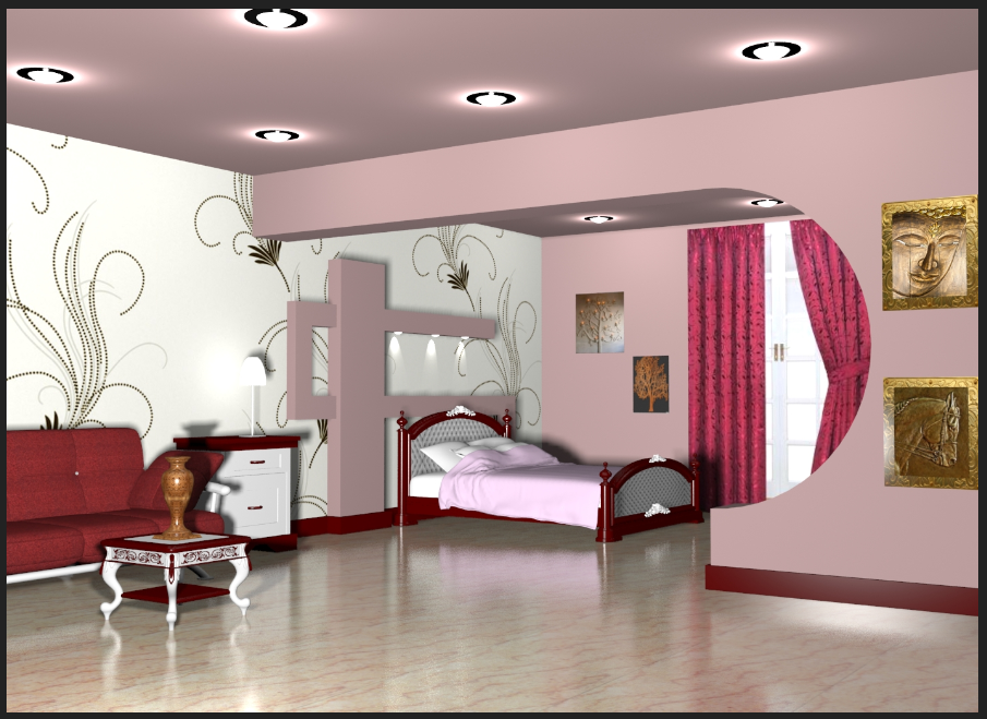 Thiết kế mẫu phòng ngủ 3dmax đẹp-Free download