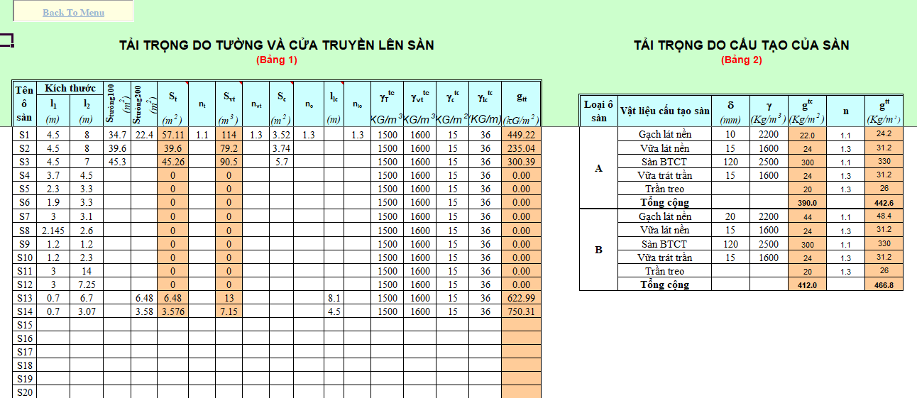 File excel tính toán kết cấu bê tông cốt thép