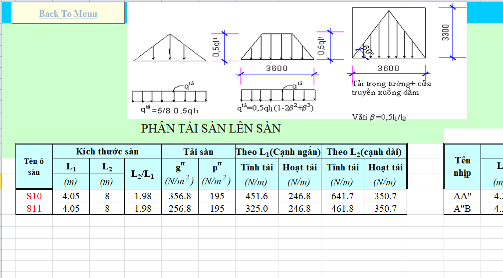 File excel tính toán kết cấu bê tông cốt thép
